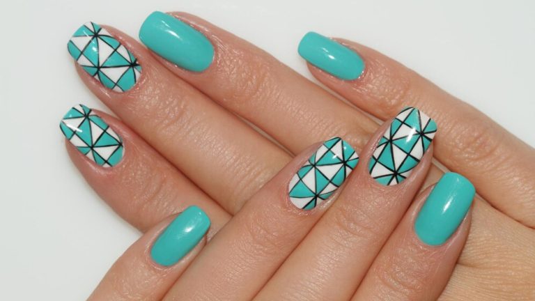 Geometrische Muster im Nageldesign: Eine moderne und stilvolle Wahl