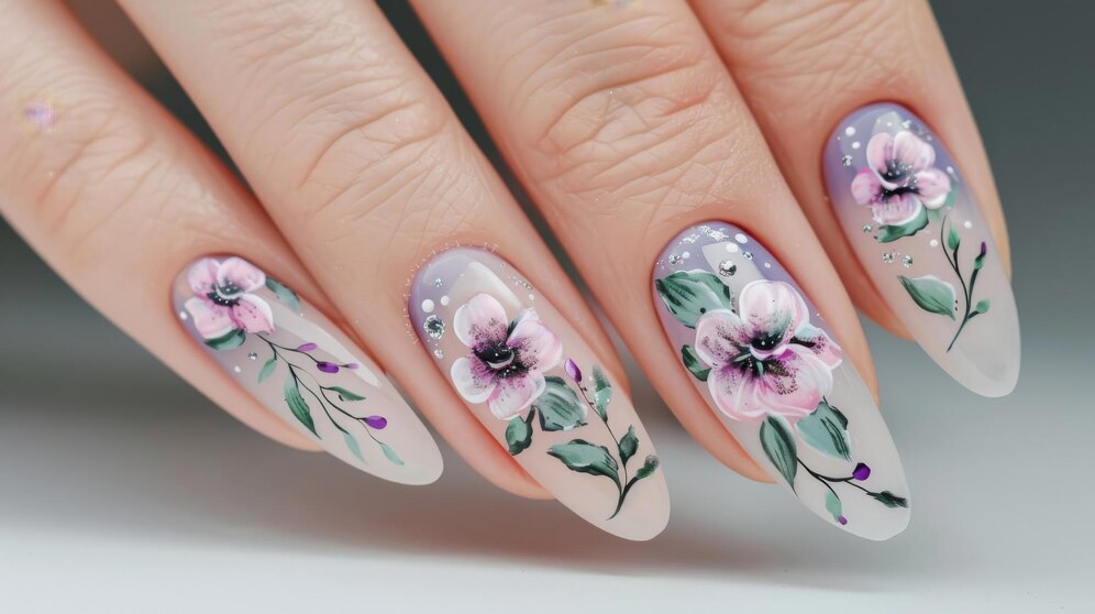 Aquarell-Nailart: Kunst auf den Fingerspitzen